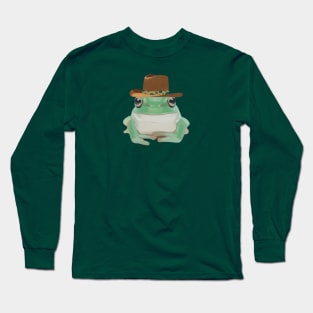 Cute Cowboy Frog Long Sleeve T-Shirt